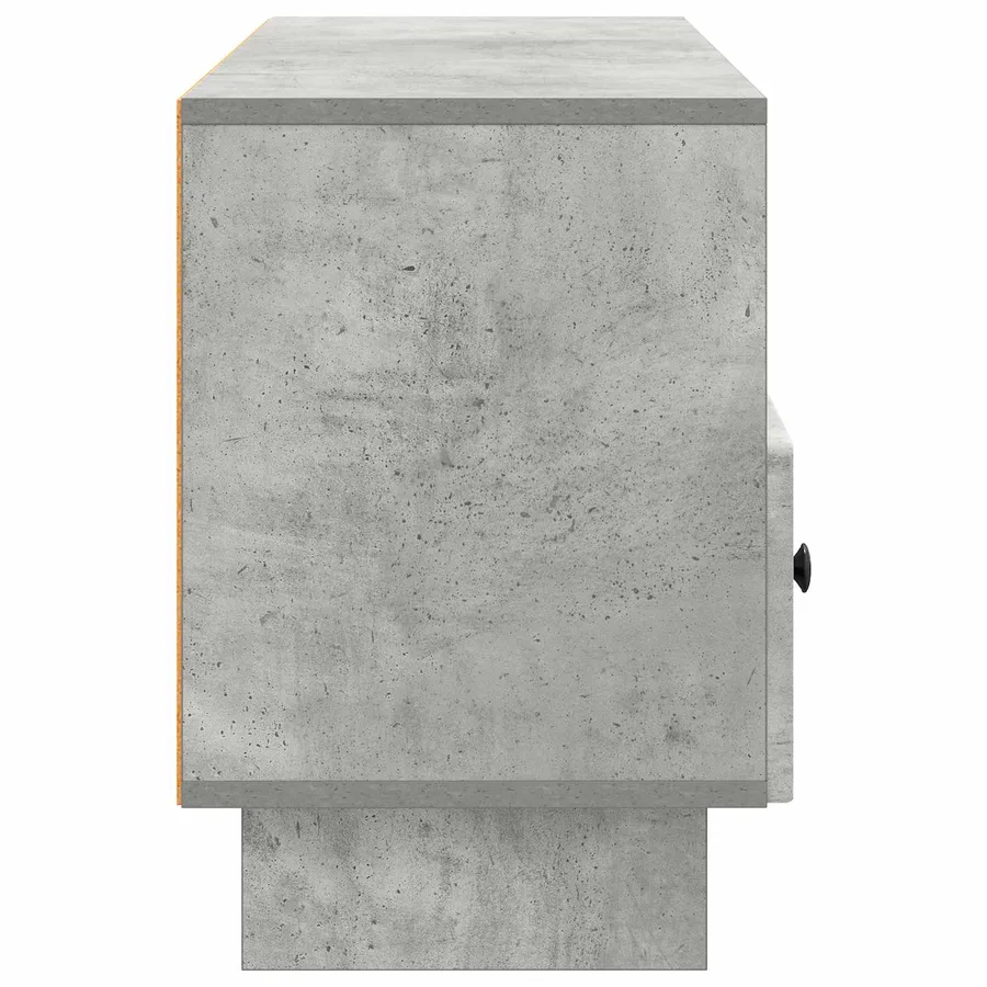 Meuble TV Gris béton 102 x 34,5 x 50 cm Bois d'ingénierie - 7