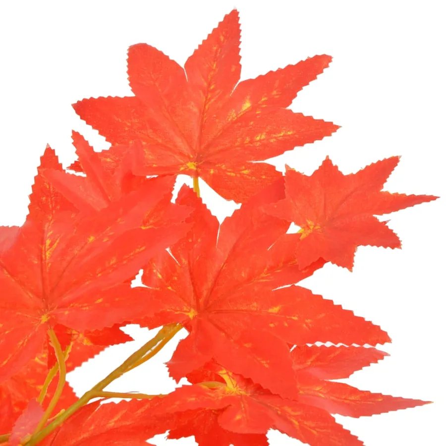Plante artificielle d'érable avec pot Rouge 120 cm - 2