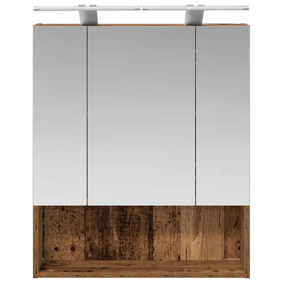 Armoire Miroir de Salle de Bain Bois ancien 60 x 14.5 x 70 cm - 6