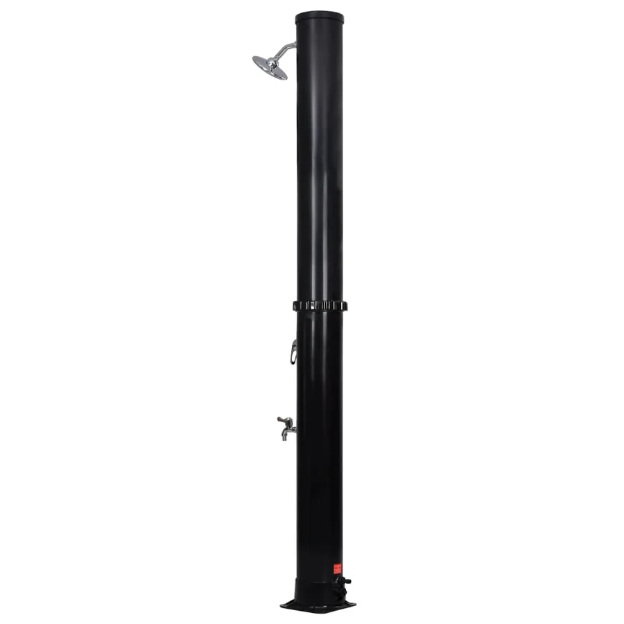 Douche solaire d'extérieur avec pomme de douche et robinet 40 L - 6