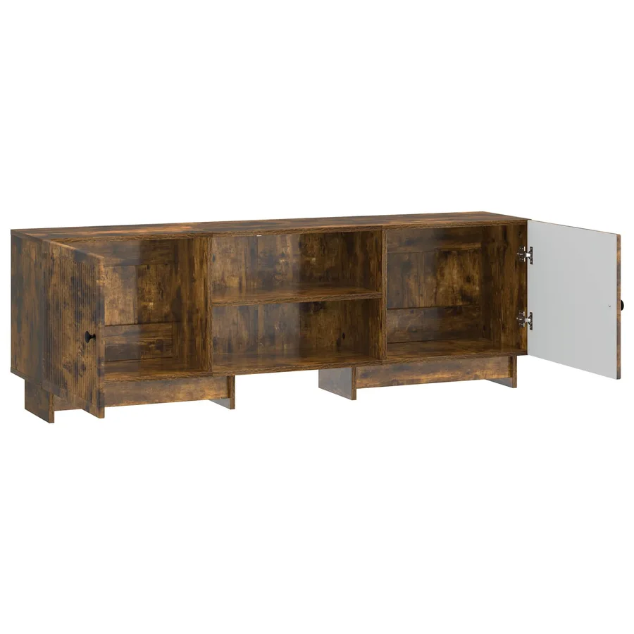 Meuble TV Chêne Fumé 150 x 31 x 50 cm Bois d’ingénierie - 5