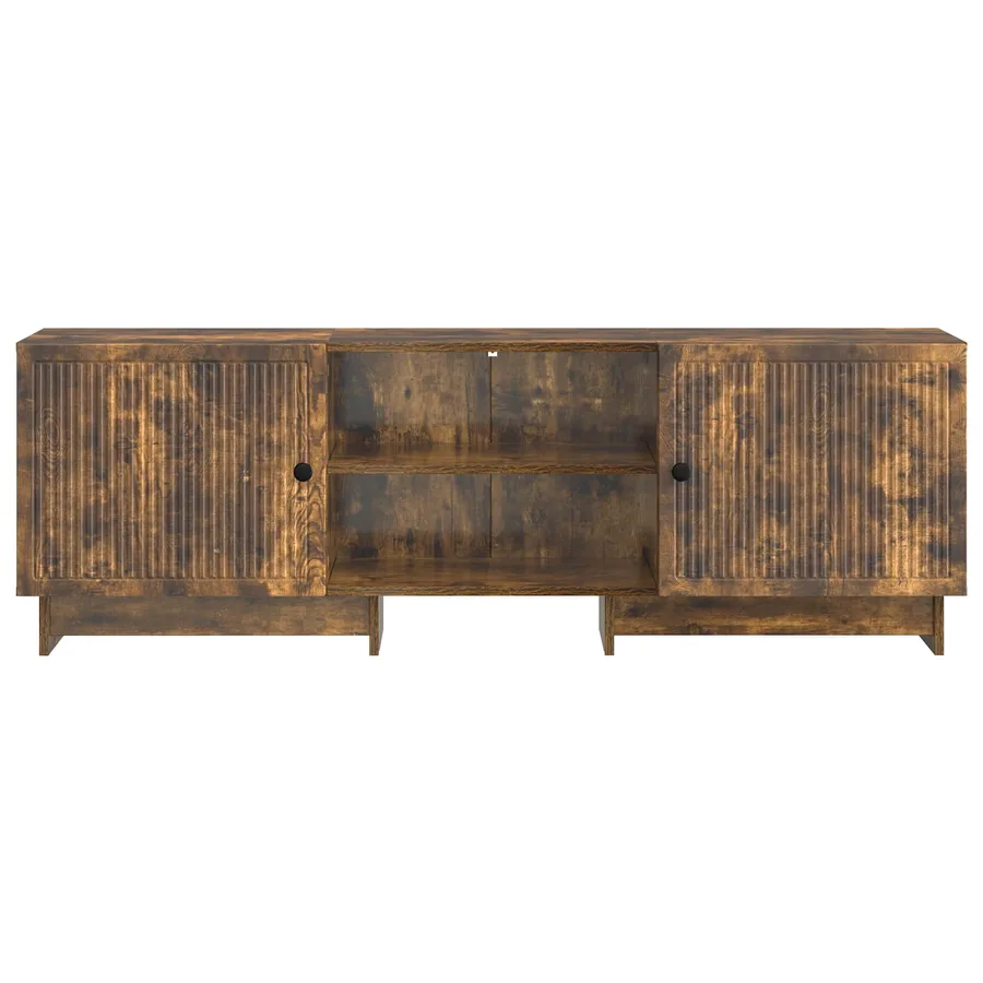 Meuble TV Chêne Fumé 150 x 31 x 50 cm Bois d’ingénierie - 6