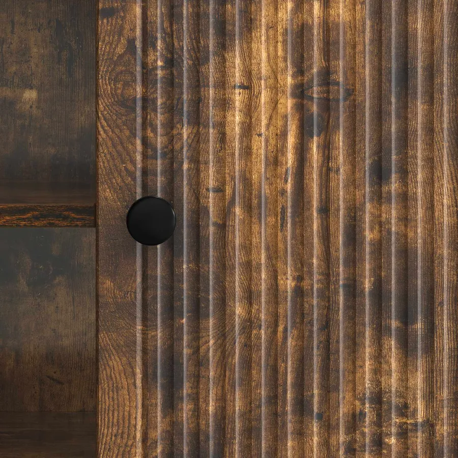 Meuble TV Chêne Fumé 150 x 31 x 50 cm Bois d’ingénierie - 8