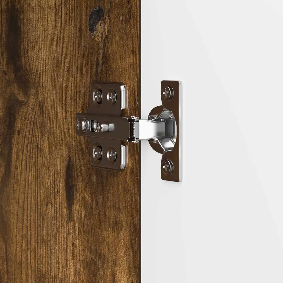Meuble TV Chêne Fumé 150 x 31 x 50 cm Bois d’ingénierie - 9
