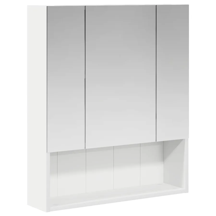 Armoire Miroir de Salle de Bain Blanc 60 x 14.5 x 70 cm - 2