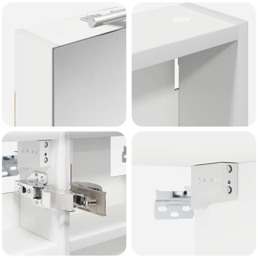 Ensemble de Meubles de Salle de Bain 3 pcs 90 x 10,5 x 50 cm - 8