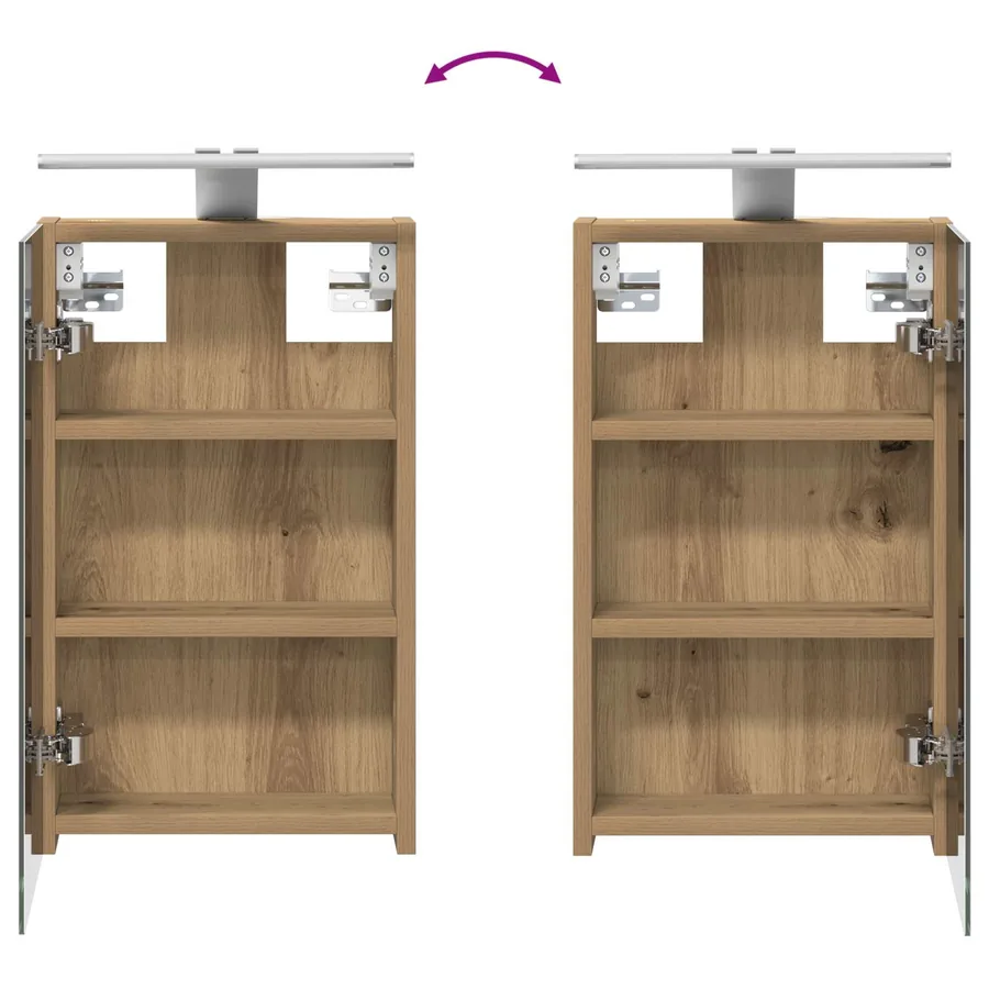 Ensemble de Meubles de Salle de Bain 3 pc 90 x 10,5 x 50 cm - 12