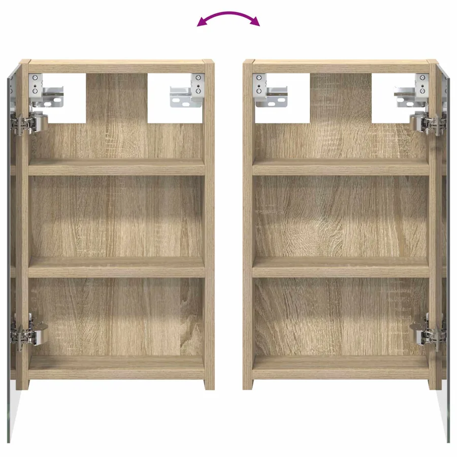 Ensemble de Meubles de Salle de Bain 3 pcs 90 x 10,5 x 50 cm - 11