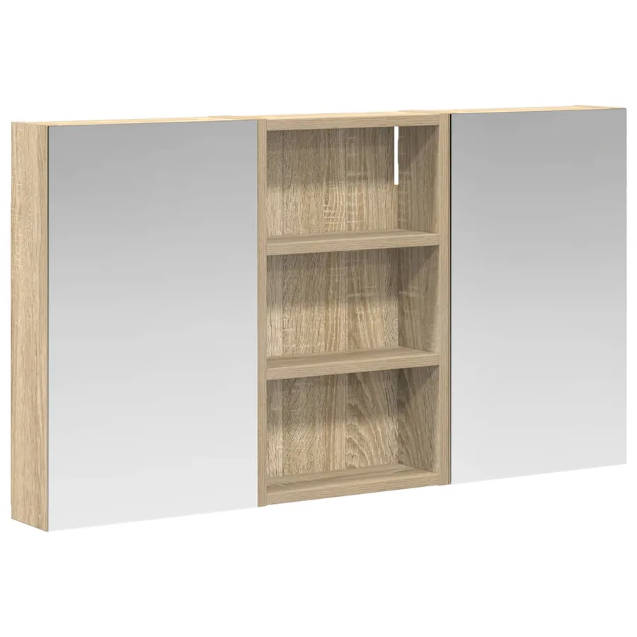Ensemble de Meubles de Salle de Bain 3 pcs 90 x 10,5 x 50 cm - 2