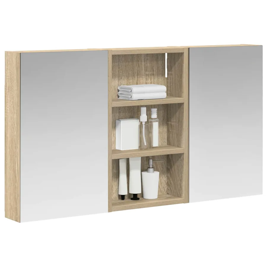 Ensemble de Meubles de Salle de Bain 3 pcs 90 x 10,5 x 50 cm - 3