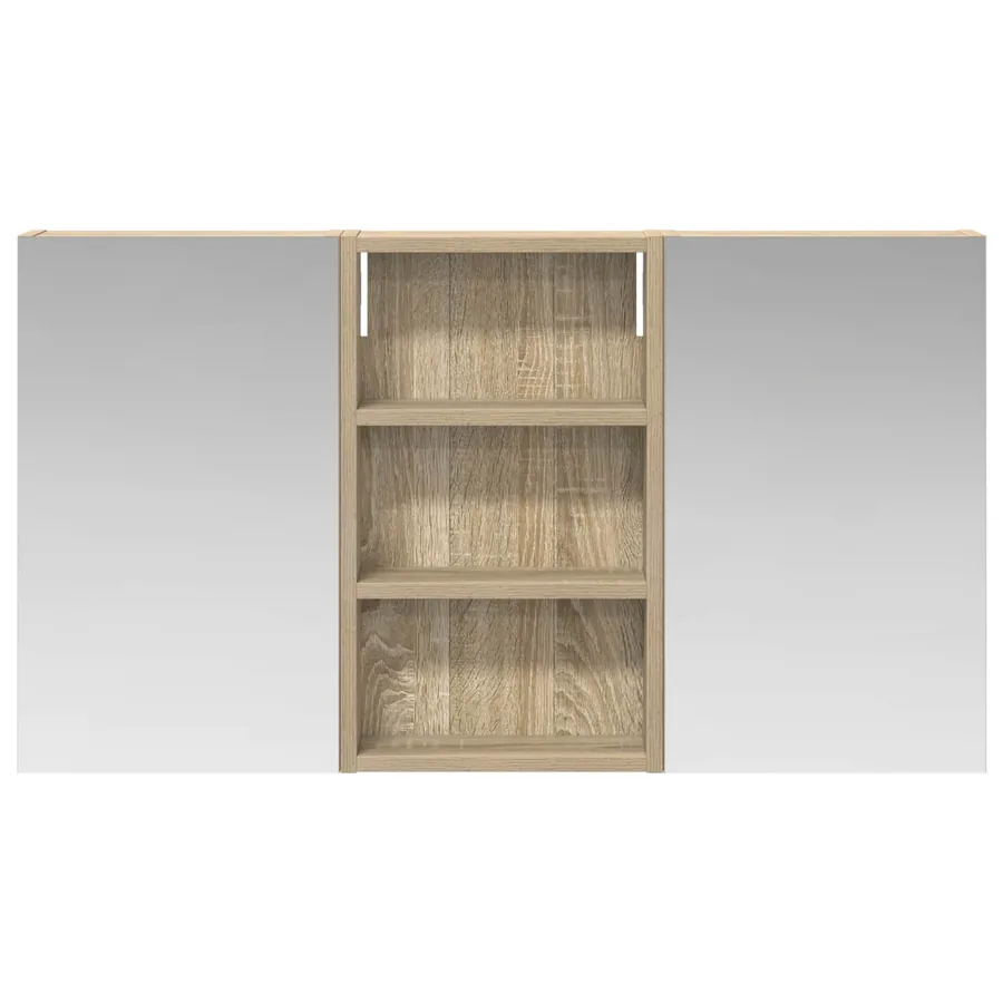 Ensemble de Meubles de Salle de Bain 3 pcs 90 x 10,5 x 50 cm - 6