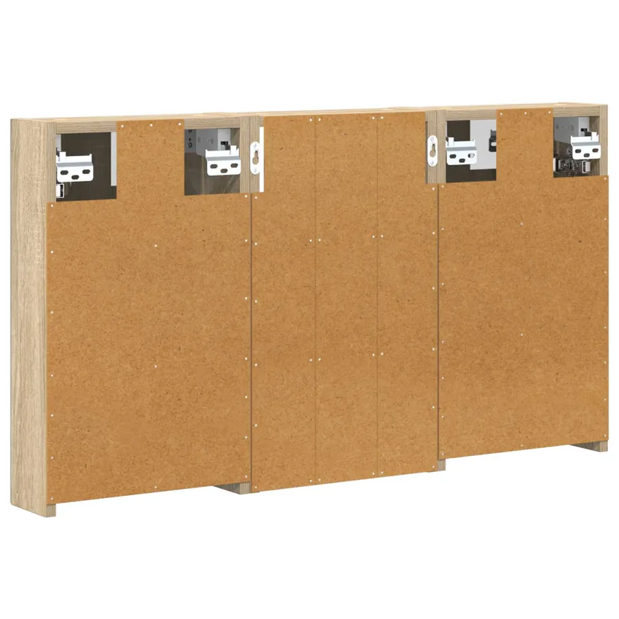 Ensemble de Meubles de Salle de Bain 3 pcs 90 x 10,5 x 50 cm - 9