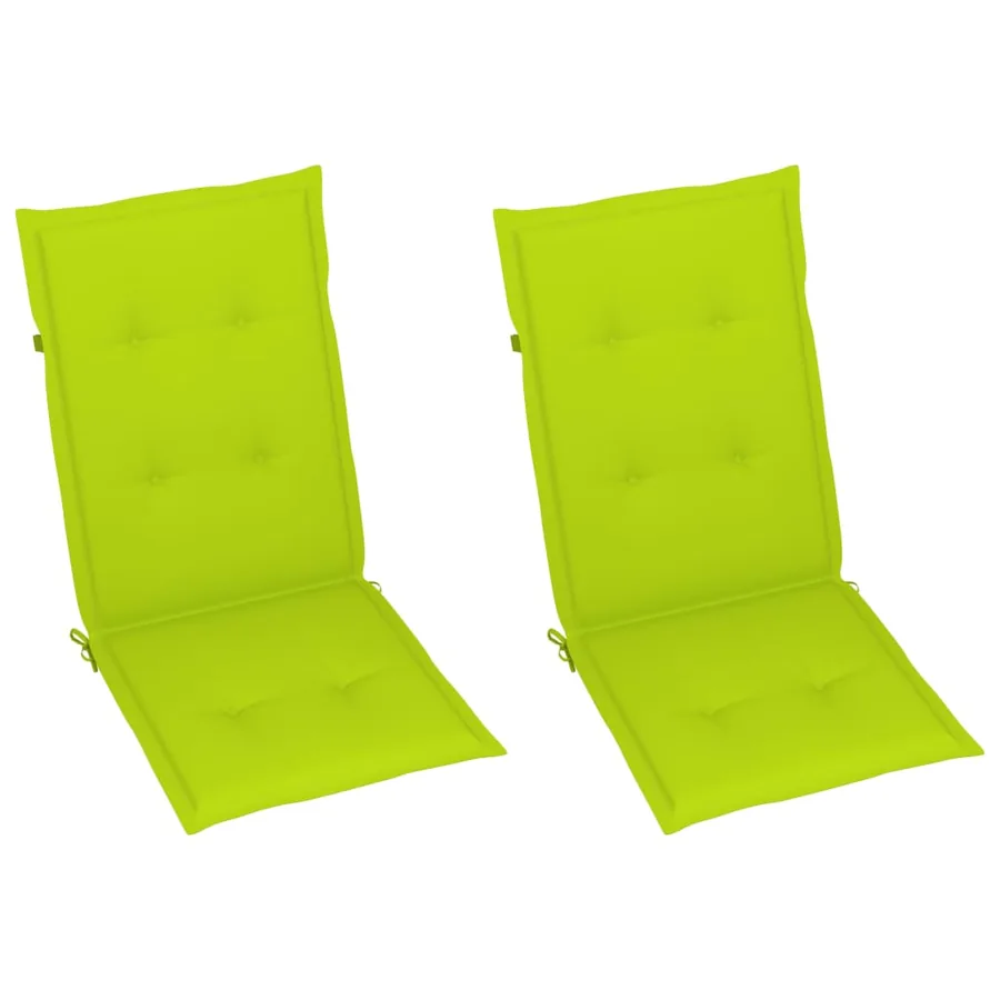 Chaise à bascule avec coussins Bois d'acacia massif - 6