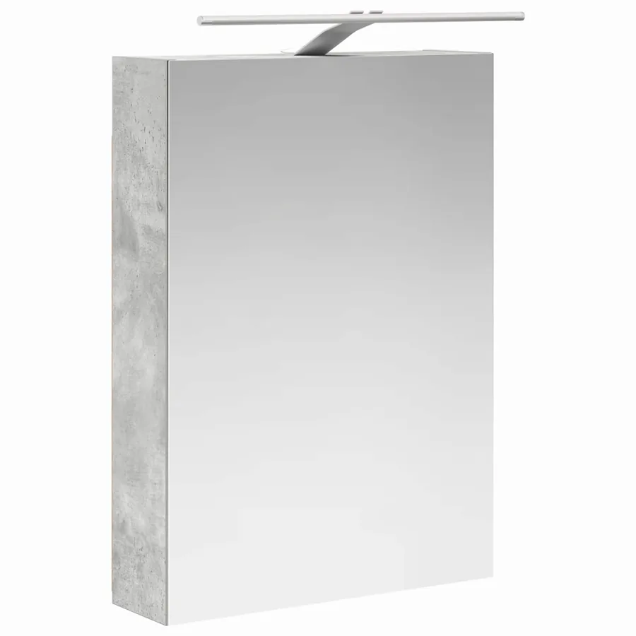 Armoire Miroir de Salle de Bain Gris béton 50 x 14,5 x 70 cm - 5