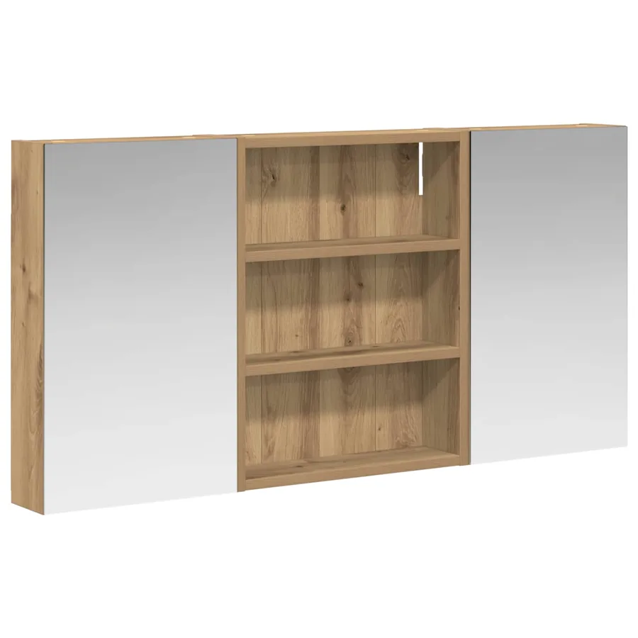 Ensemble de Meubles de Salle de Bain 3 pc 100 x 10,5 x 50 cm - 2