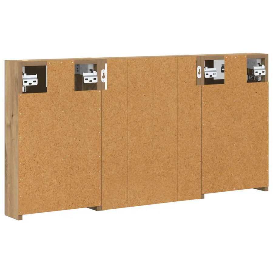Ensemble de Meubles de Salle de Bain 3 pc 100 x 10,5 x 50 cm - 9