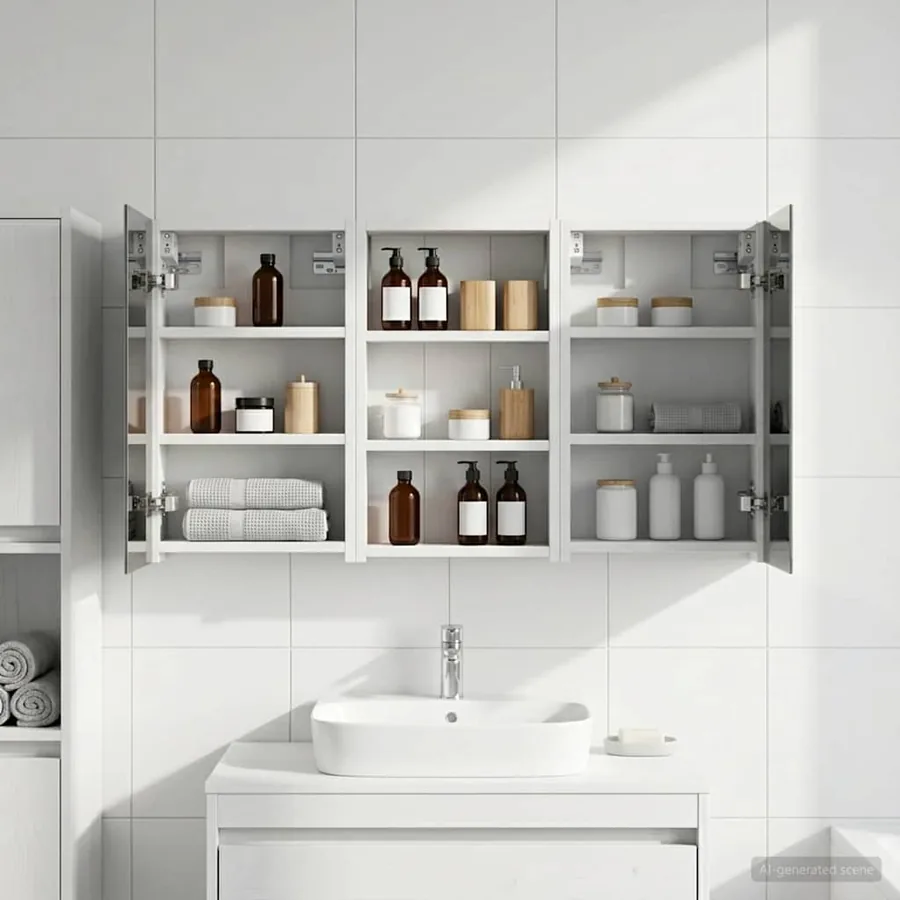 Ensemble de Meubles de Salle de Bain 3 pcs 90 x 10,5 x 50 cm
