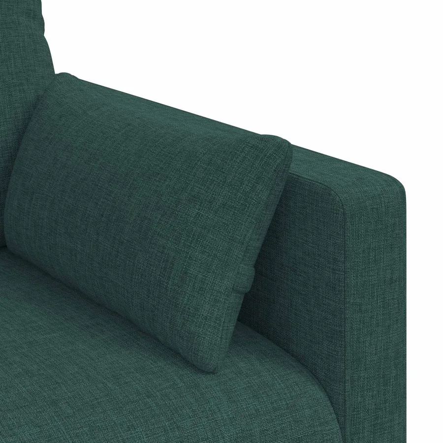 Canapé Vert foncé 198 x 78 x 80 cm tissu - 7