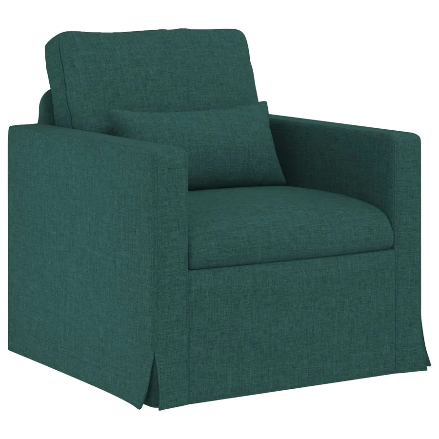 Ensemble de Canapés 2 pcs Vert foncé 198 x 78 x 80 cm tissu - 4