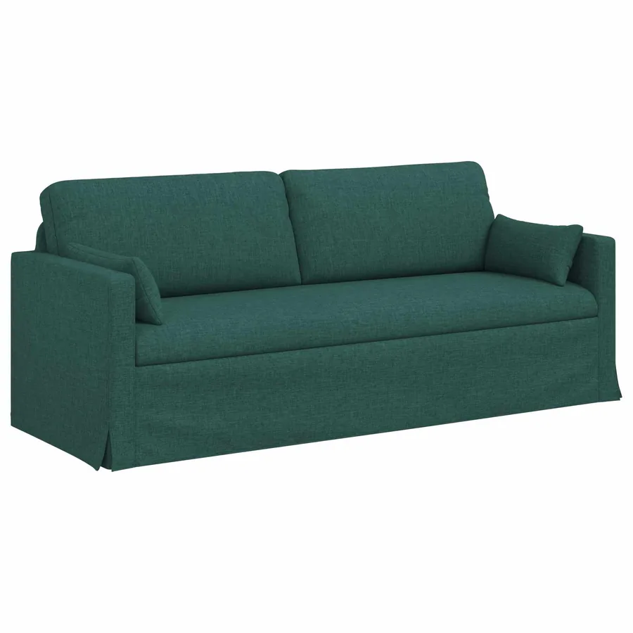 Ensemble de Canapés 2 pcs Vert foncé 198 x 78 x 80 cm tissu - 5