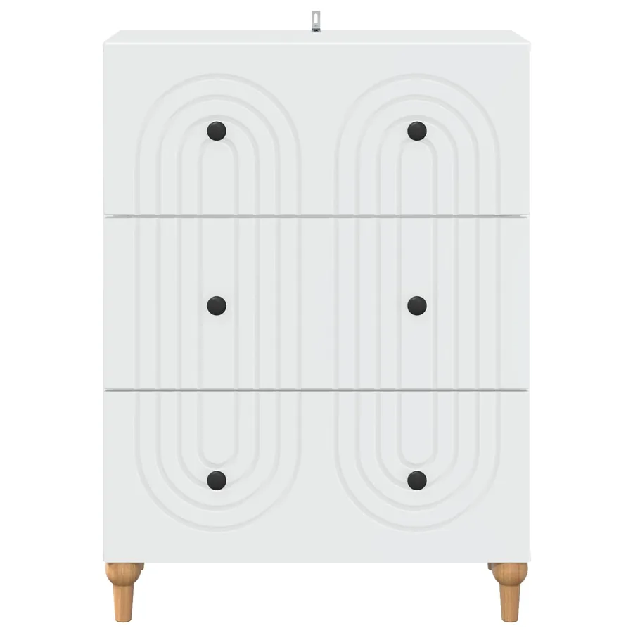 Armoire à tiroirs Blanc 66 x 34,5 x 90 cm Bois d'ingénierie - 6