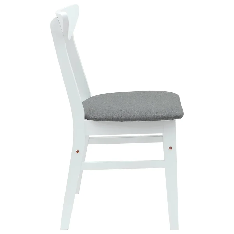 Chaises de salle à manger 2 pcs Blanc 42 x 47.5 x 81 cm - 6