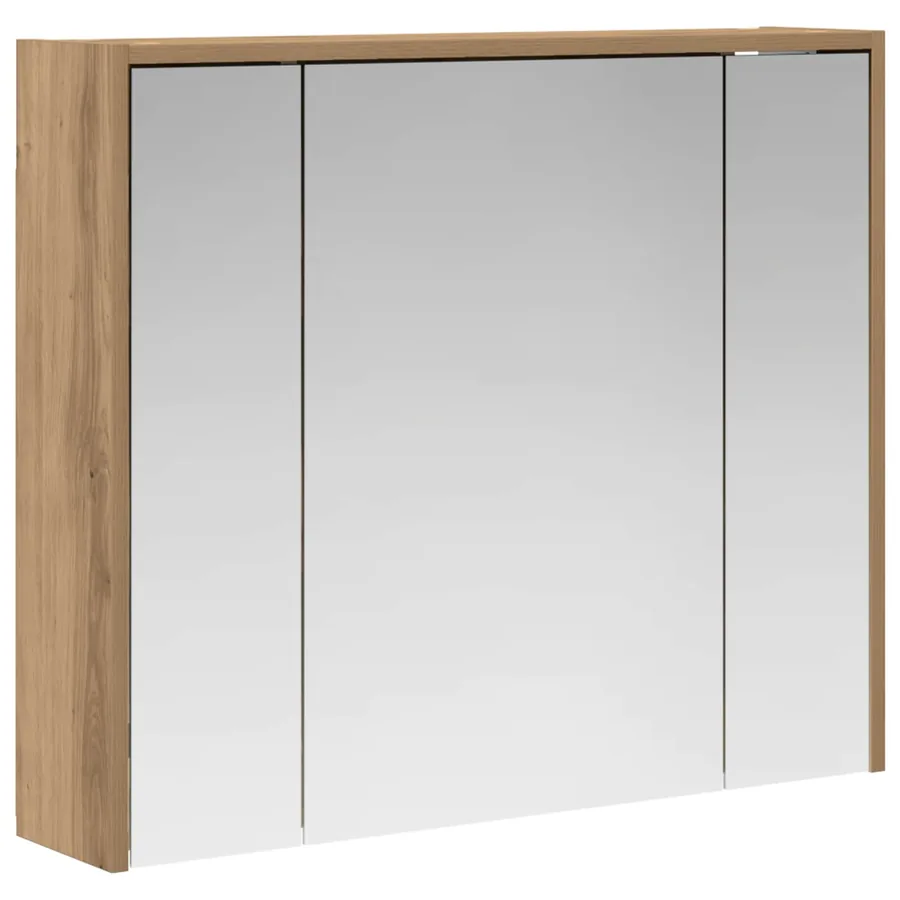 Armoire Miroir de Salle de Bain Chêne artisan - 2