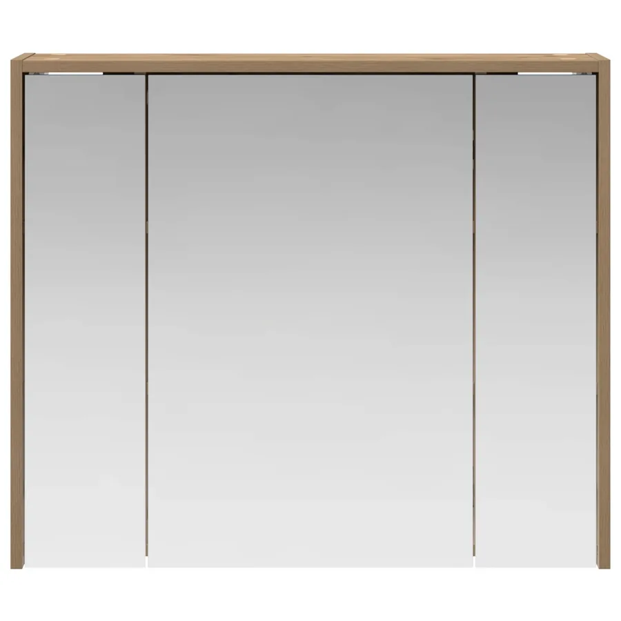 Armoire Miroir de Salle de Bain Chêne artisan - 5