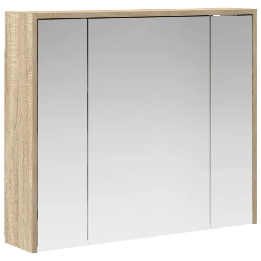 Armoire Miroir de Salle de Bain Chêne Sonoma - 2
