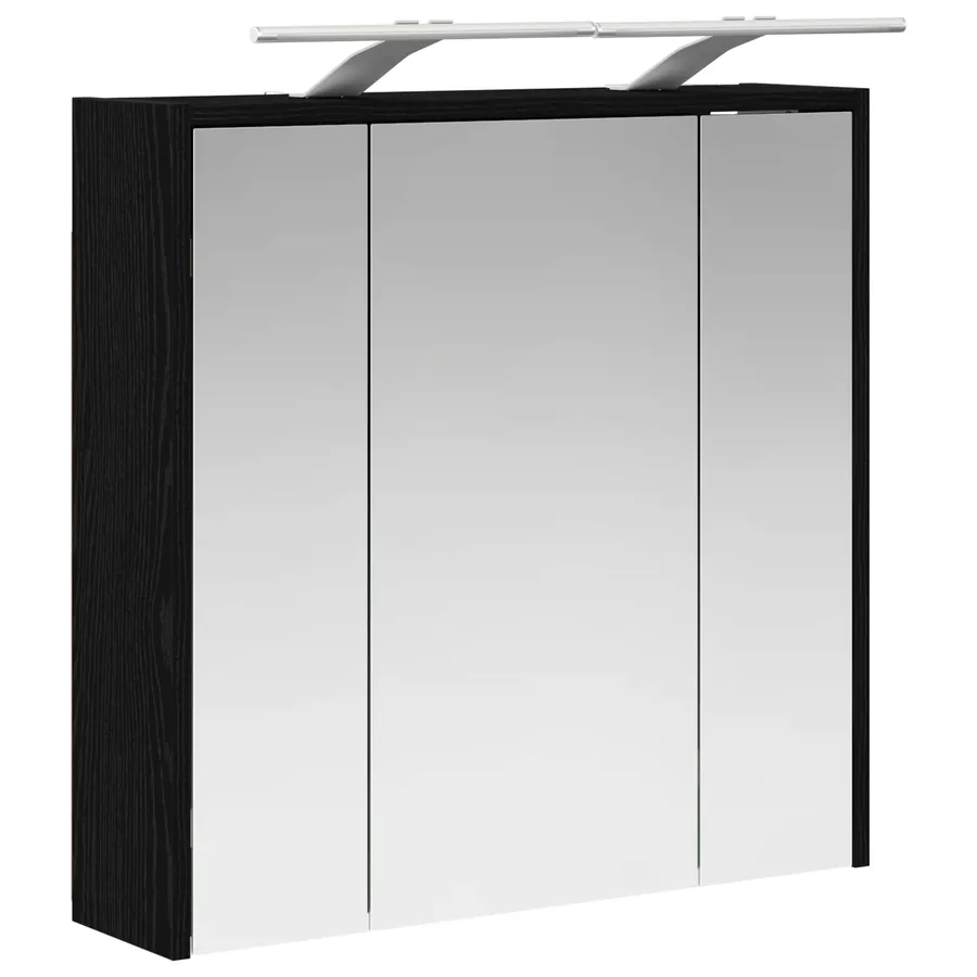 Armoire Miroir de Salle de Bain Chêne noir 63,5 x 16 x 62,5 cm - 5
