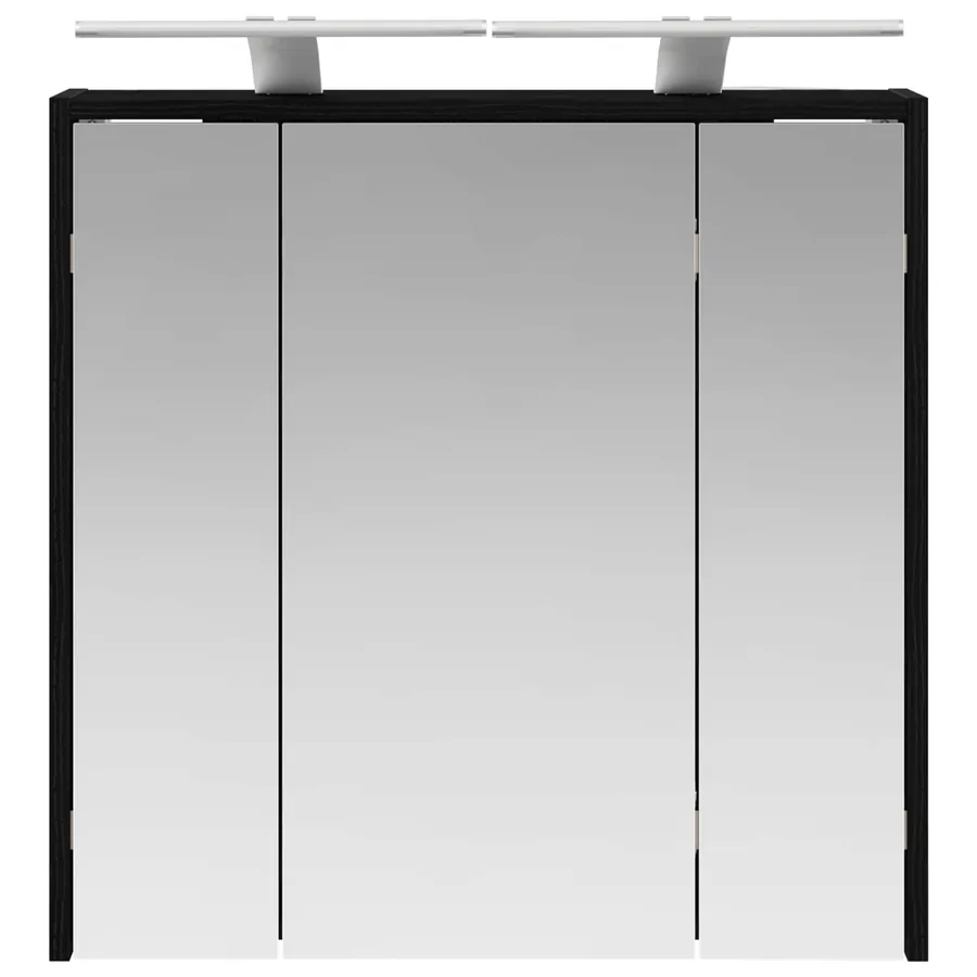 Armoire Miroir de Salle de Bain Chêne noir 63,5 x 16 x 62,5 cm - 6