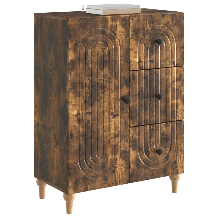 Buffet Chêne fumé 66 x 34,5 x 90 cm Bois d'ingénierie - 3