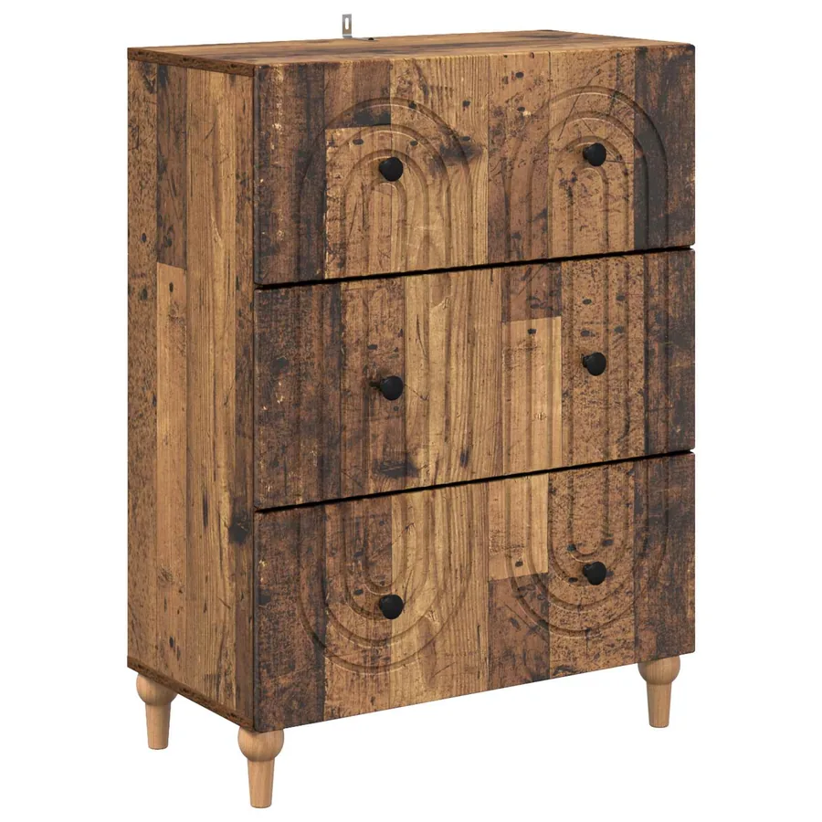 Armoire à tiroirs Bois ancien 66 x 34,5 x 90 cm - 2