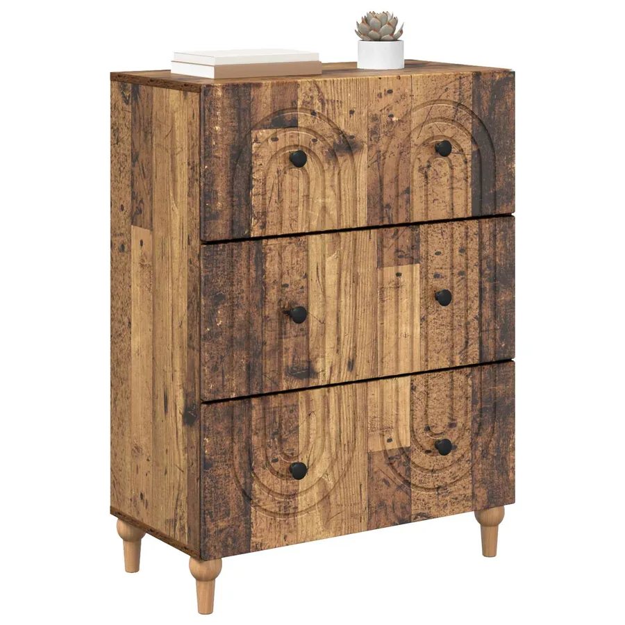 Armoire à tiroirs Bois ancien 66 x 34,5 x 90 cm - 3