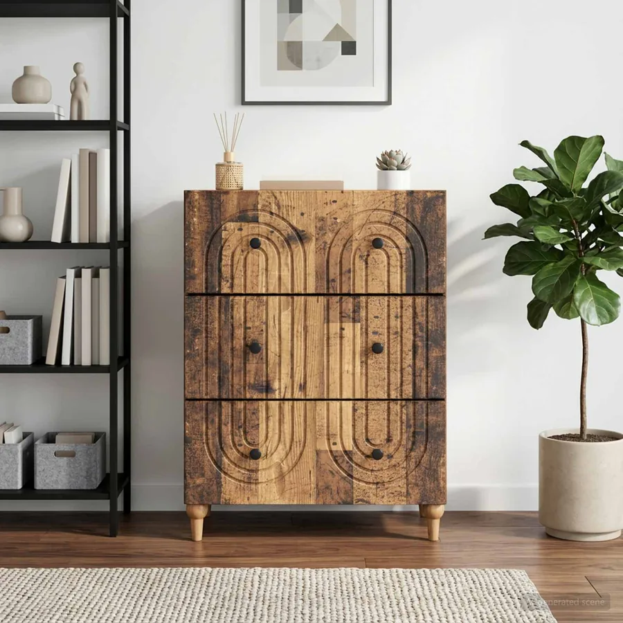 Armoire à tiroirs Bois ancien 66 x 34,5 x 90 cm - 4