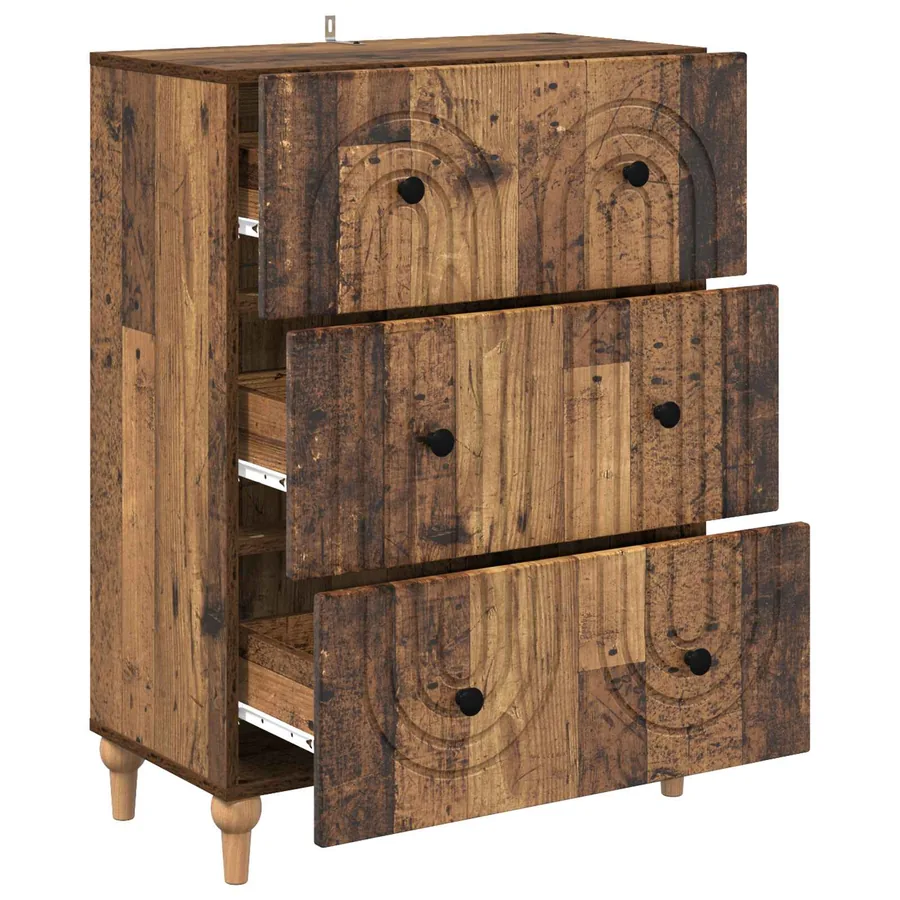 Armoire à tiroirs Bois ancien 66 x 34,5 x 90 cm - 5