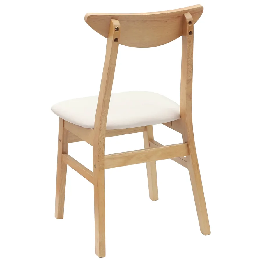 Chaises de salle à manger 2 pcs Naturel 42 x 47.5 x 81 cm - 7