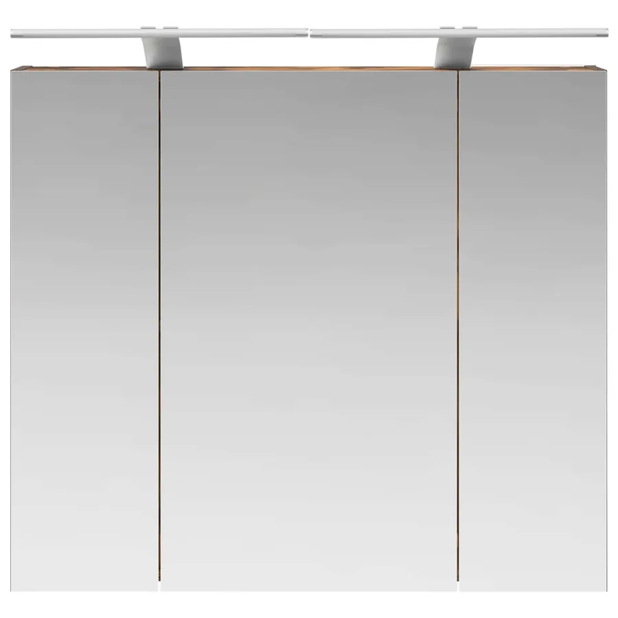 Armoire Miroir de Salle de Bain Chêne fumé 80 x 14.5 x 70 cm - 6