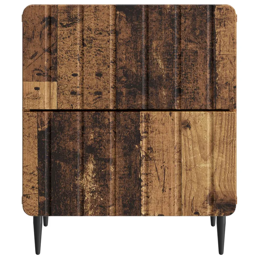 Cabinet de chevet 2 pcs Bois ancien 43 x 34,5 x 49,5 cm - 7