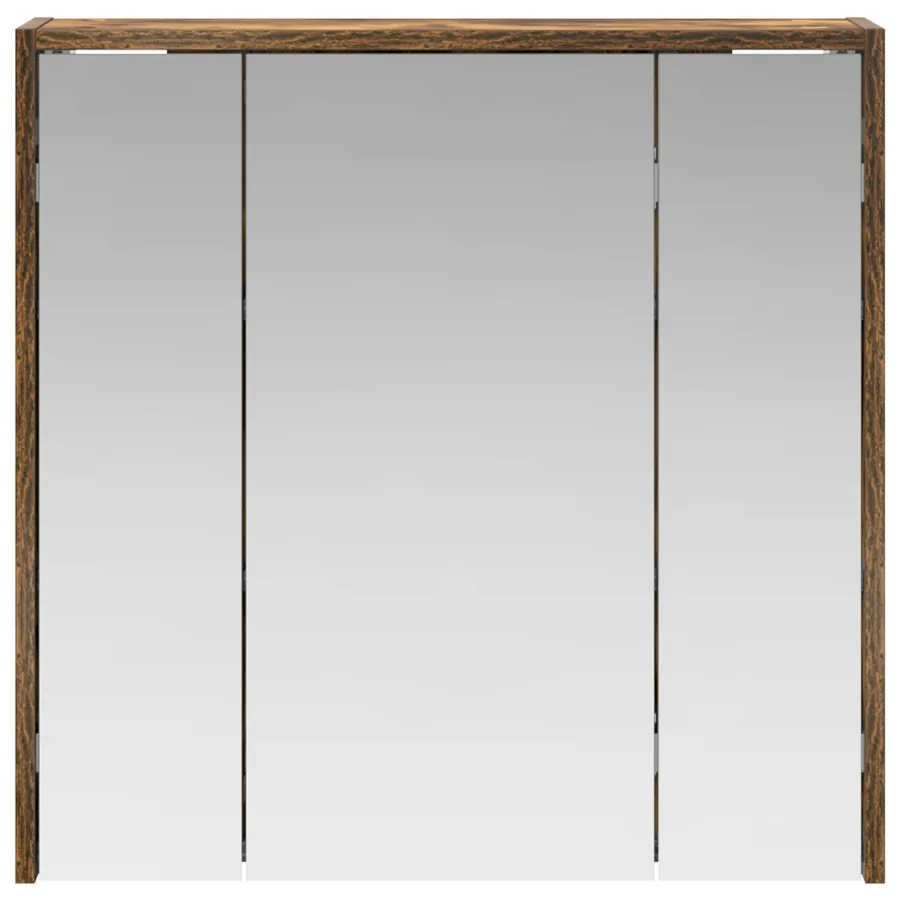 Armoire Miroir de Salle de Bain Chêne fumé 63,5 x 16 x 62,5 cm - 5