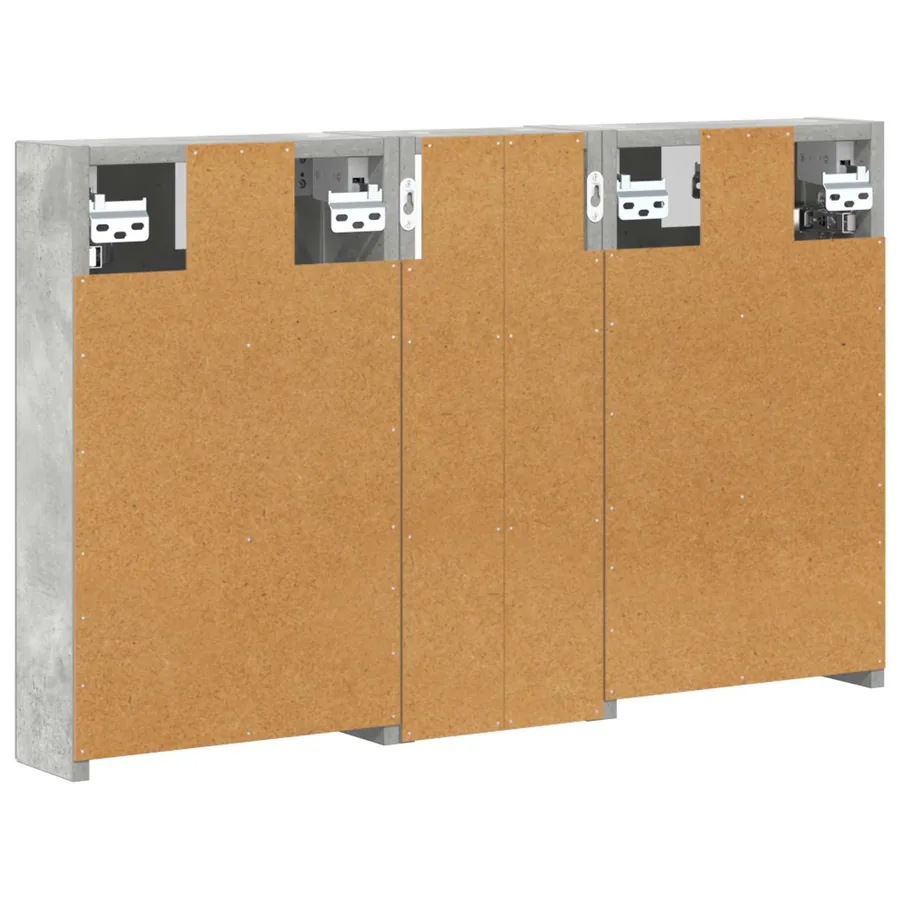 Ensemble de Meubles de Salle de Bain 3 pcs 80 x 10,5 x 50 cm - 9