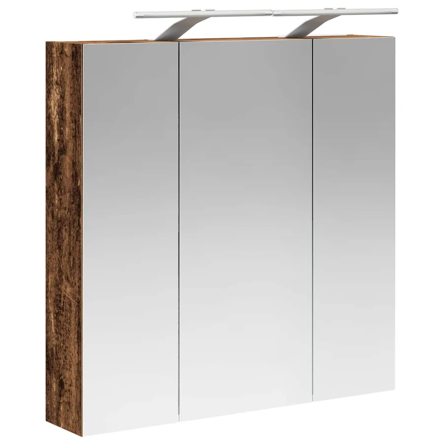 Armoire Miroir de Salle de Bain Bois ancien 70 x 14,5 x 70 cm - 5