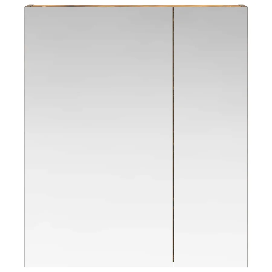 Armoire Miroir de Salle de Bain Chêne fumé 60 x 14,5 x 70 cm - 5