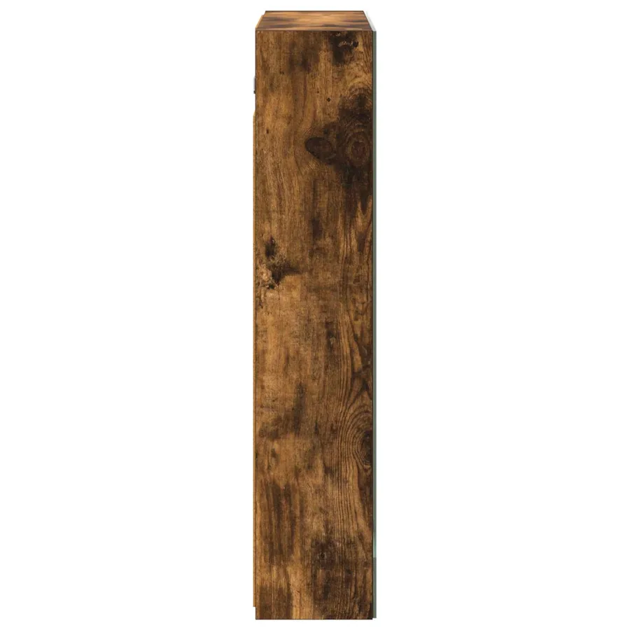 Armoire Miroir de Salle de Bain Chêne fumé 60 x 14,5 x 70 cm - 7