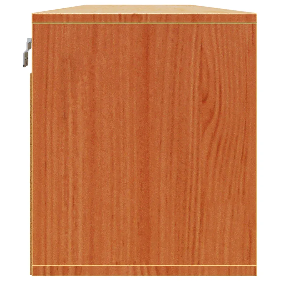 Meuble mural avec étagère 2 pcs Cire marron 80 x 30 x 35 cm - 7