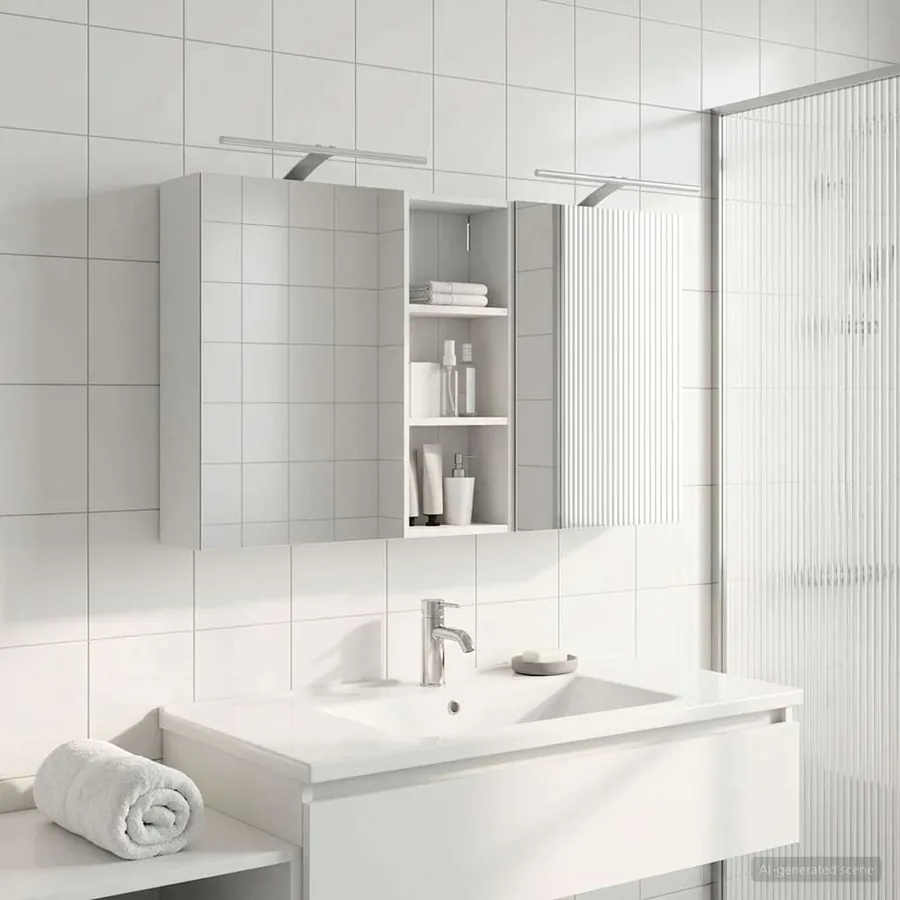 Ensemble de Meubles de Salle de Bain 3 pcs 130 x 14,5 x 70 cm