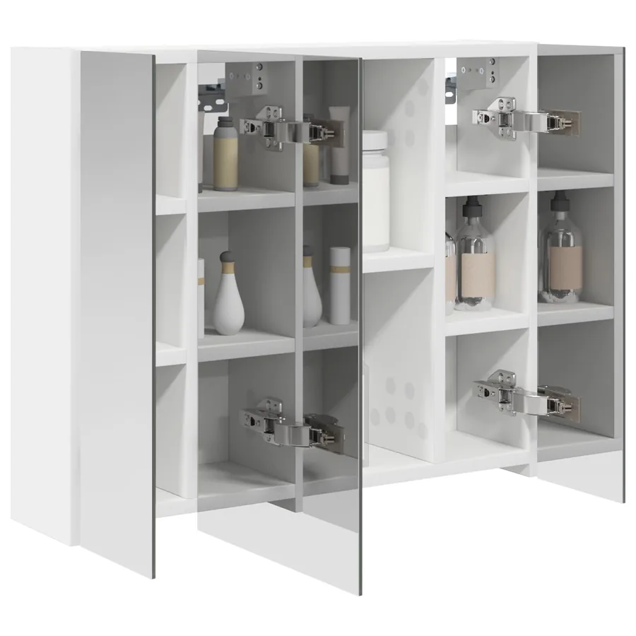 Armoire Miroir de Salle de Bain Blanc 60 x 14,5 x 50 cm - 3