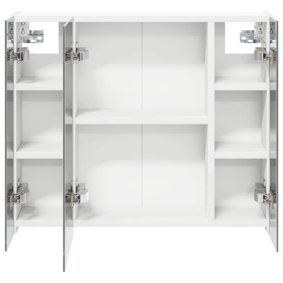 Armoire Miroir de Salle de Bain Blanc 60 x 14,5 x 50 cm - 6