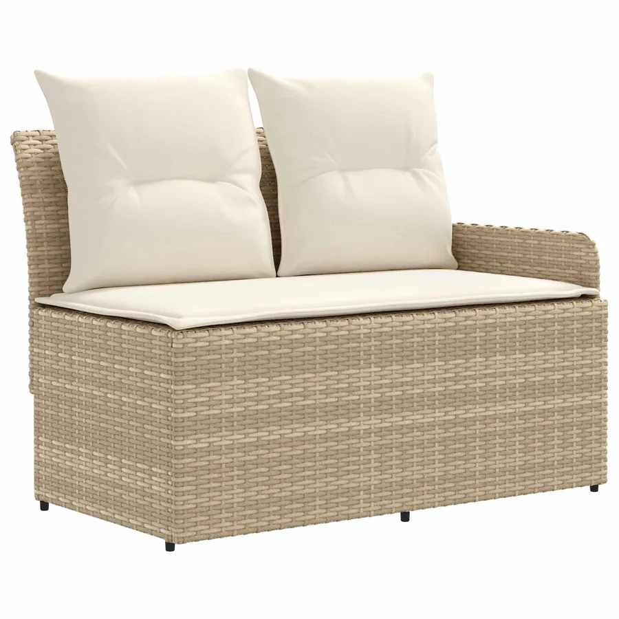 Ensembles de meubles 6 pcs Beige et crème Rotin PE - 5