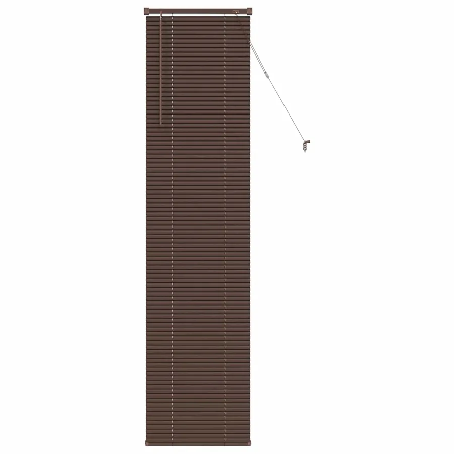 Store Vénitien Marron foncé avec motif 213 x 40 cm 25 mm PVC - 2